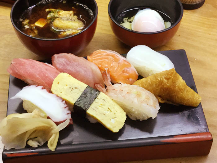 平成30年　香川県高松市　立ち食い寿司七幸　にぎりセット