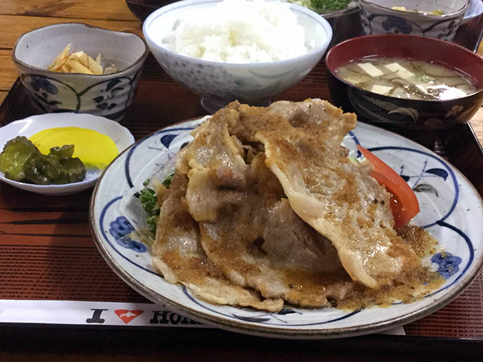 平成30年　森町　水嶋　しょうが焼き定食