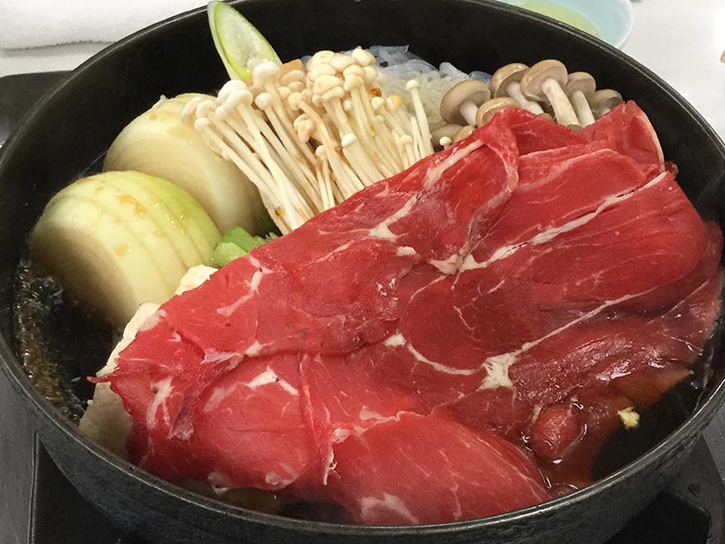 平成30年　室蘭市　乃ざ喜　牛鍋牛定食